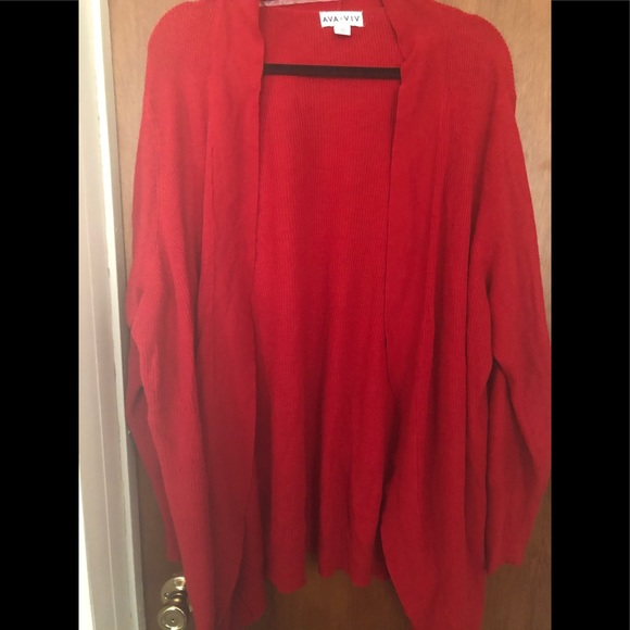 Ava & Viv Other - Red Cardigan Sweater